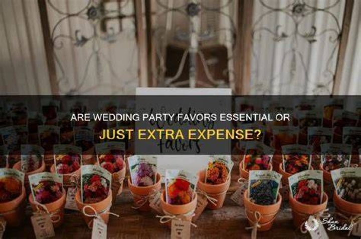 Are party favors necessary?