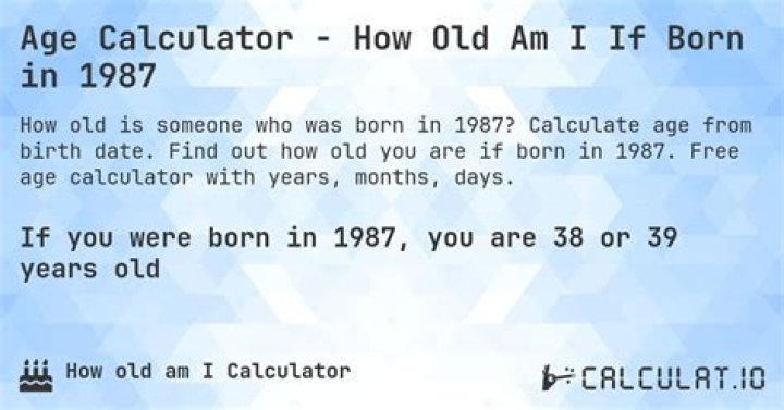 Are you a millennial if born in 1987?
