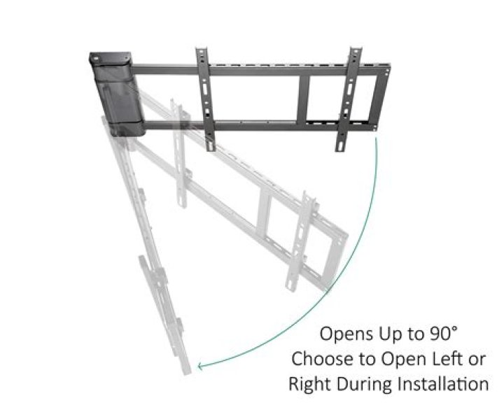 Can a TV wall mount turn 90 degrees?