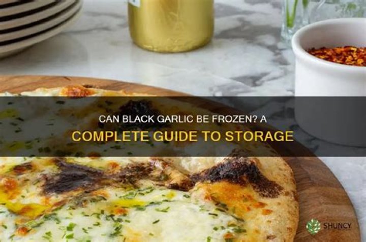 Can black garlic be frozen?