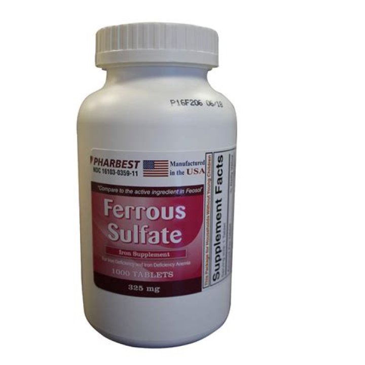 Can ferrous sulfate be cut in half?