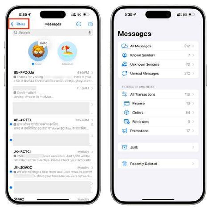 Can I check messages from my iPhone online?