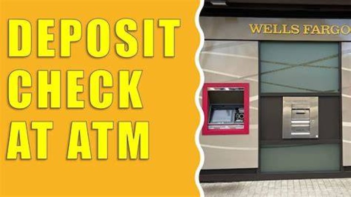 Can I deposit a check in an ATM Wells Fargo?