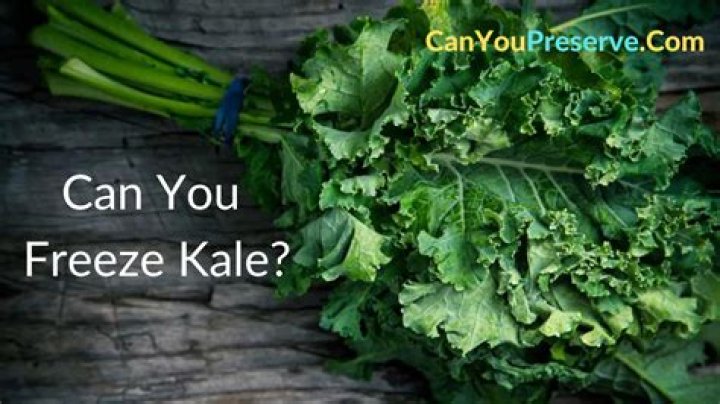Can I freeze fresh kale?