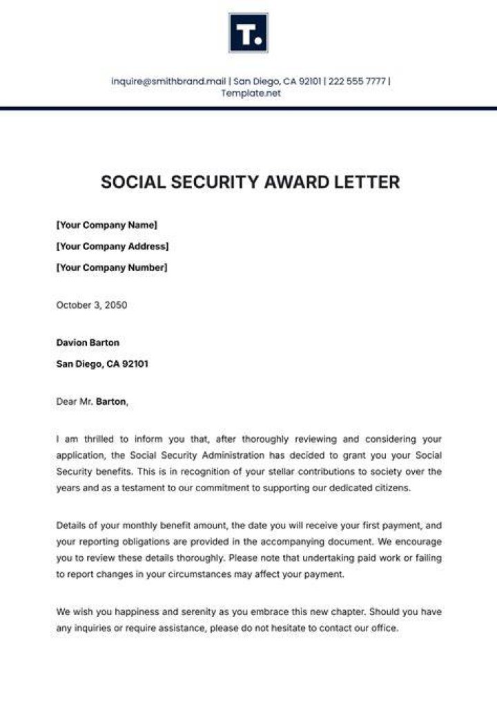 Can I get a copy of my Social Security award letter online?