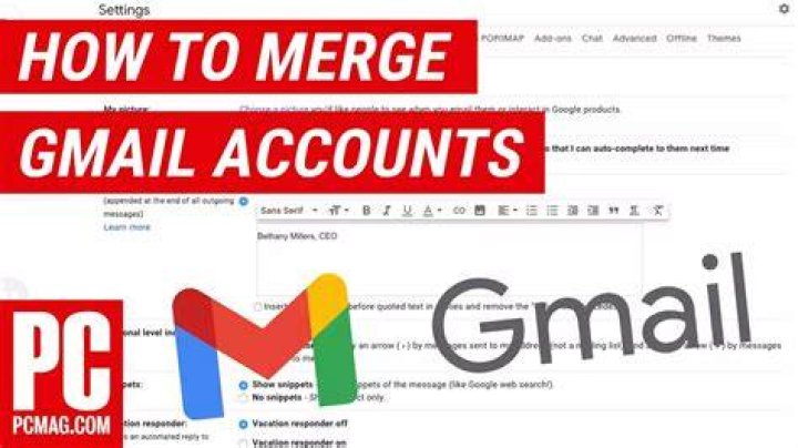 Can I merge 2 Gmail accounts?