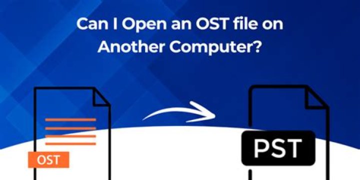 Can I open an OST file on another computer?