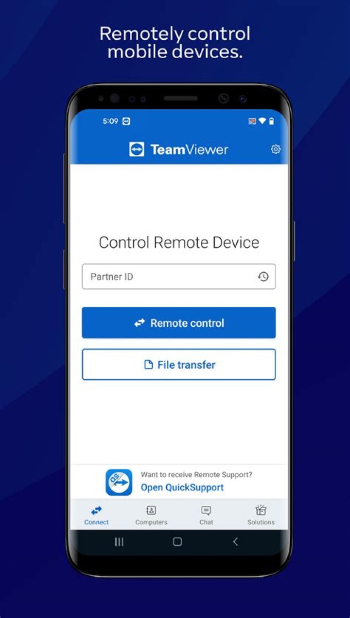 Can I use TeamViewer to control Android?