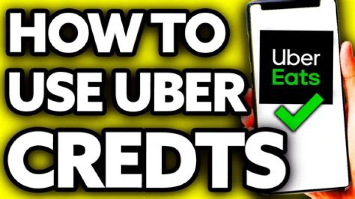 Can I use Uber credits for Uber eats?