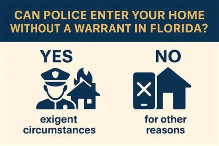 Can police kick your door without warrant?