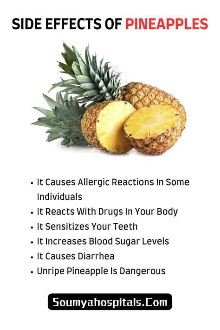 Can too much pineapple hurt your stomach?