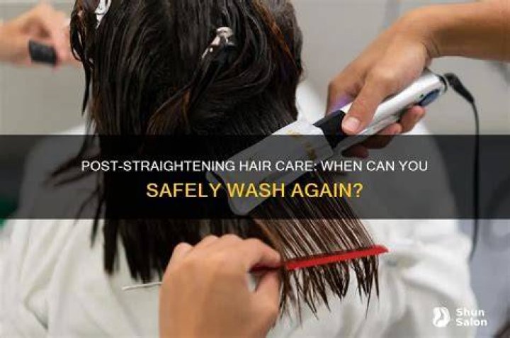 Can we wash hair after straightening?