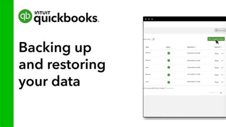 Can you back up QuickBooks online?