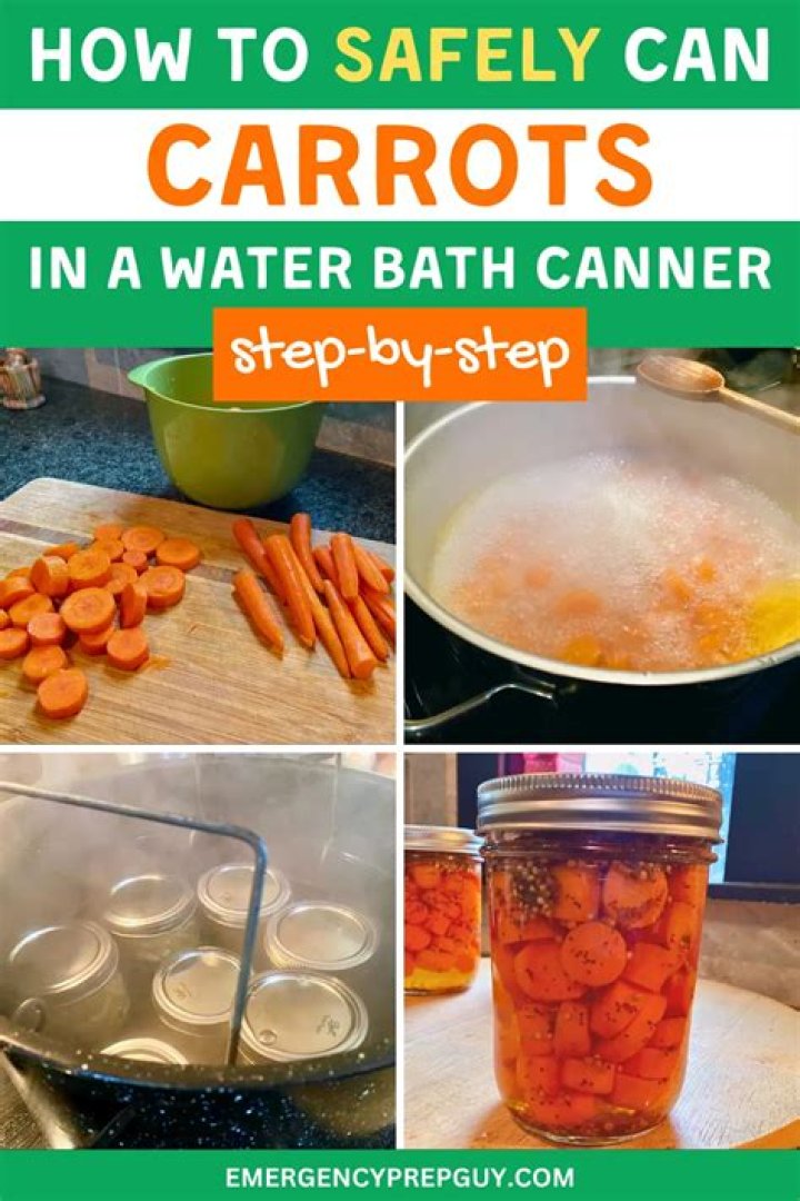 Can you can carrots in a water bath?