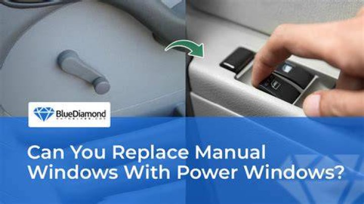 Can you change a manual window to automatic?