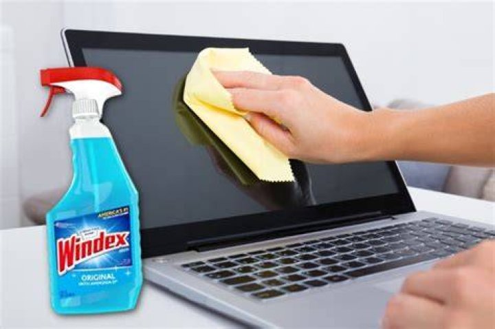 Can you clean a laptop screen with Windex?