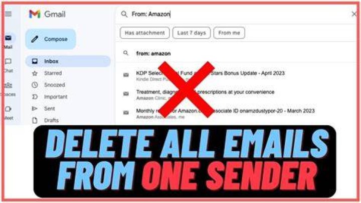 Can you delete all emails from one sender?