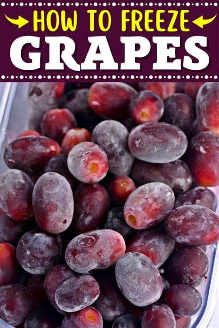 Can you freeze grapes for later use?