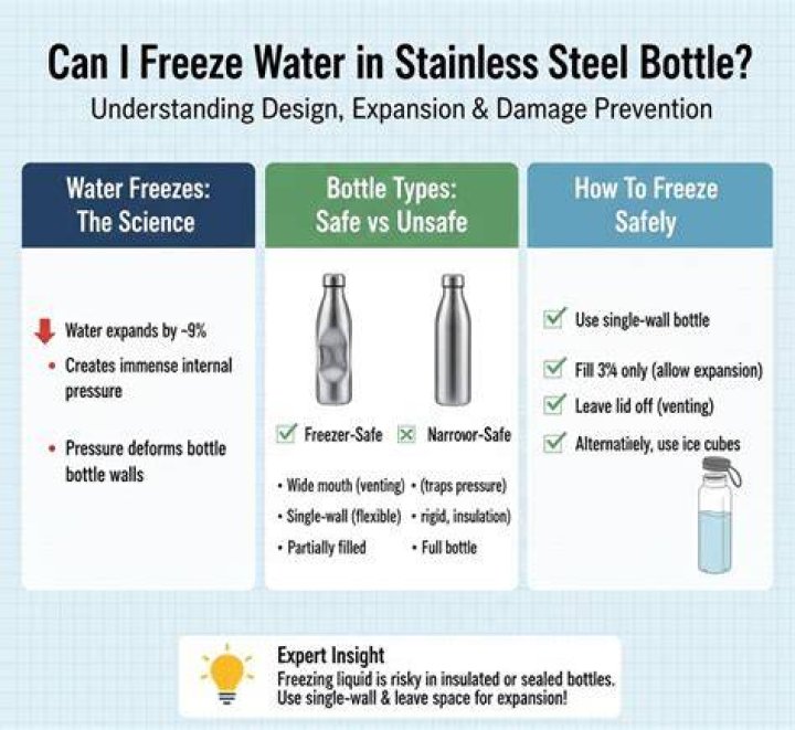 Can you freeze stainless steel containers?