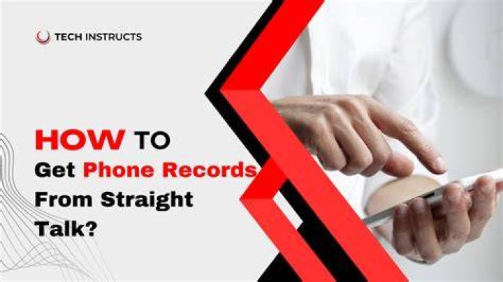 Can you get cell phone records from straight talk?
