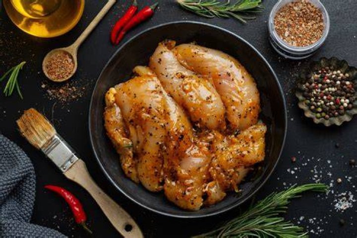 Can you marinate semi frozen chicken?