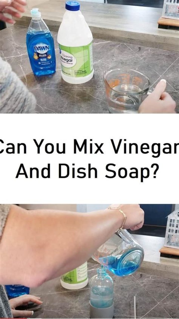 Can you mix dish soap and vinegar?
