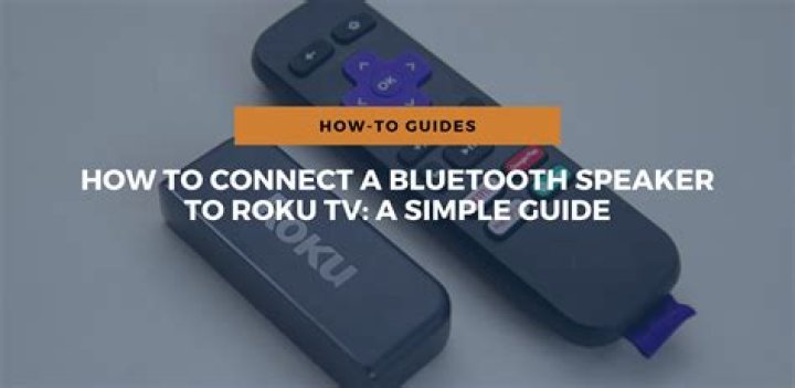 Can you pair a Bluetooth speaker with a Roku TV?