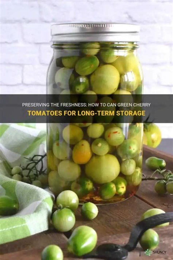 Can you preserve green tomatoes?