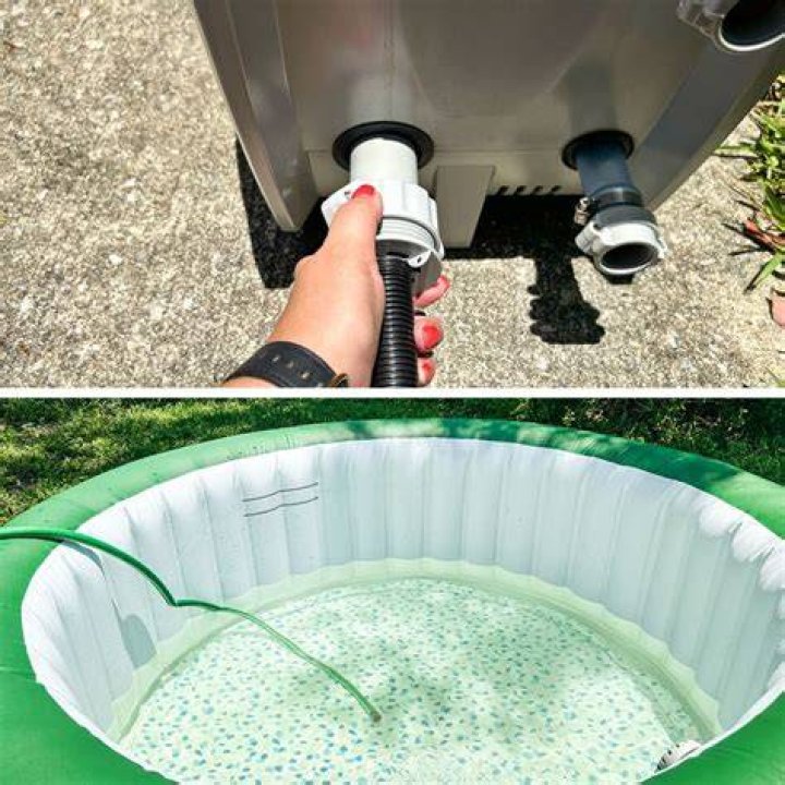 Can you put a blow up hot tub inside?