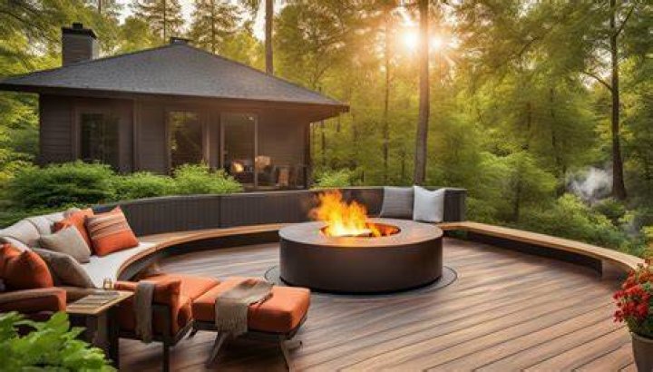 Can you put a fire pit on decking?