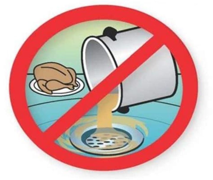 Can you put food down the drain?