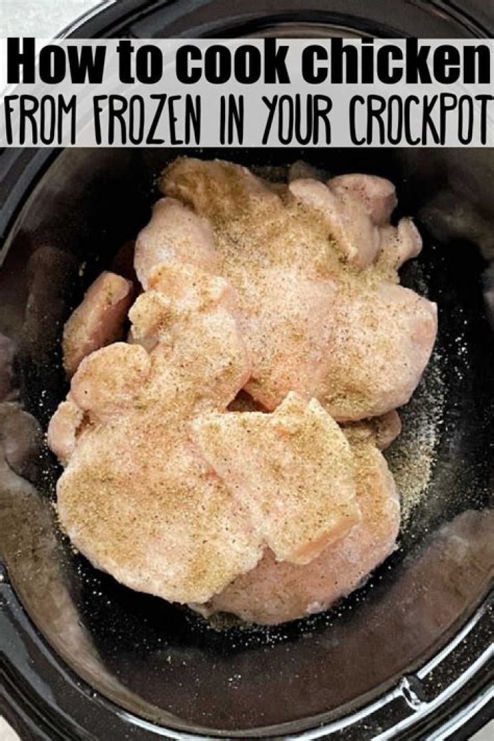 Can you put frozen chicken in a slow cooker UK?