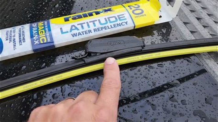 Can you put rain X on wiper blades?