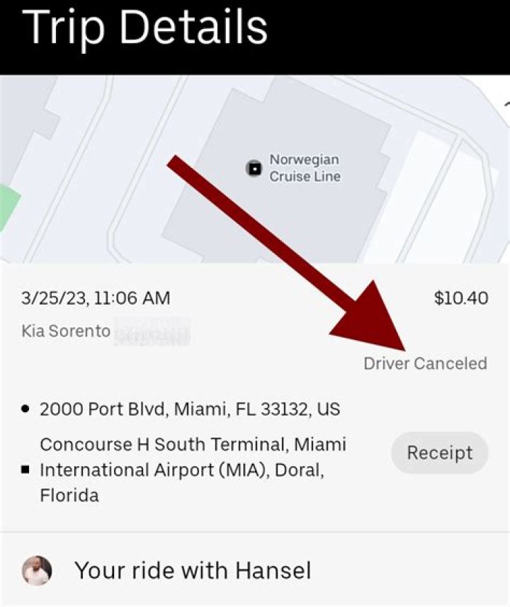 Can you rate an Uber driver who cancels?