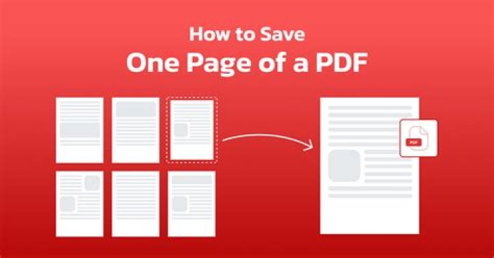 Can you save individual pages of a PDF?