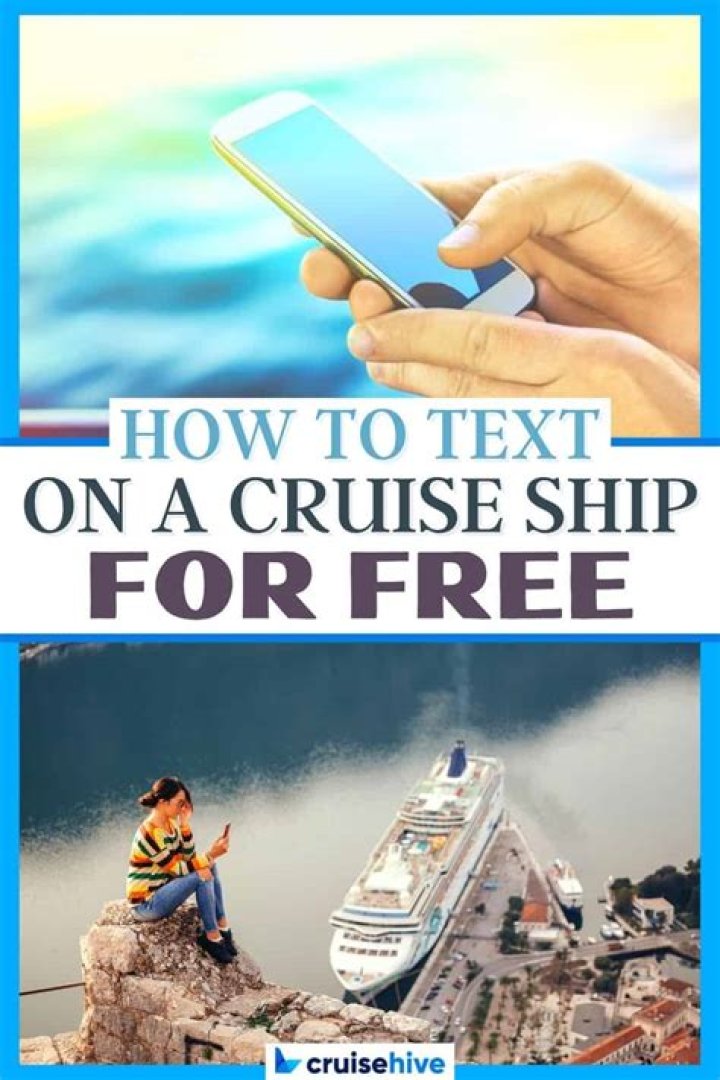 Can you text for free on a cruise ship?