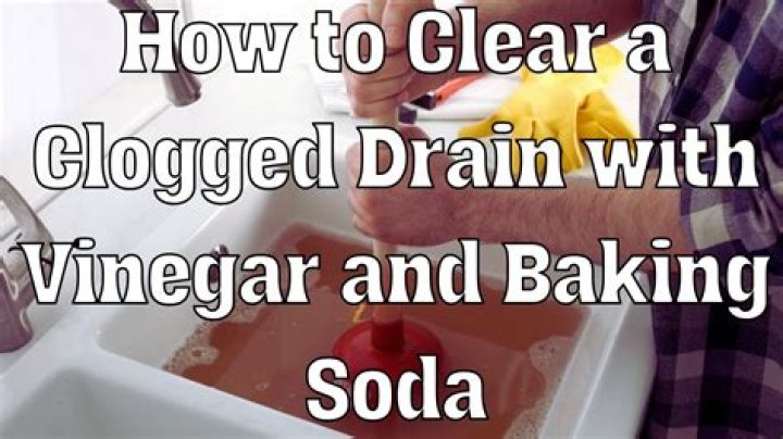 Can you use apple cider vinegar to unclog drain?