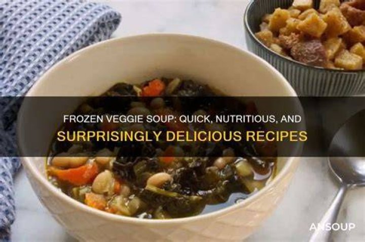 Can you use frozen vegetables in soup?