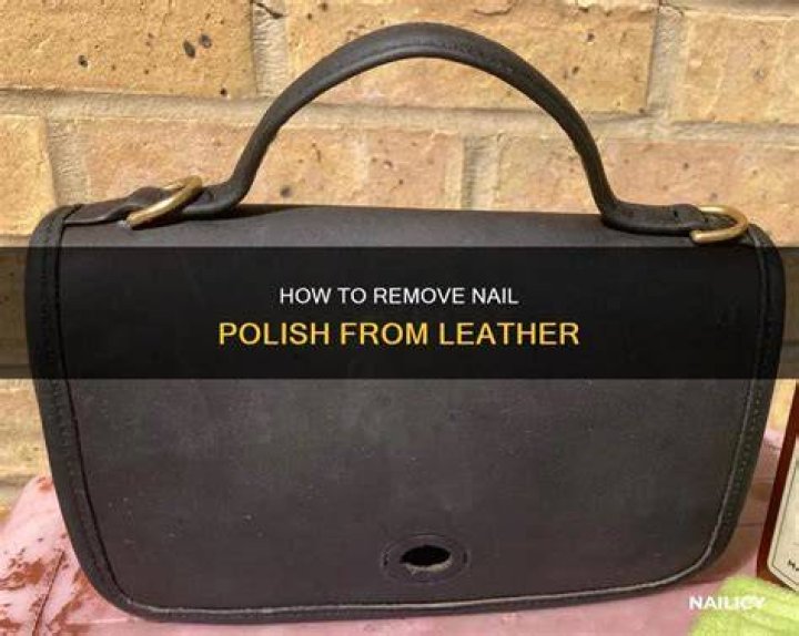 Can you use nail polish remover on leather?