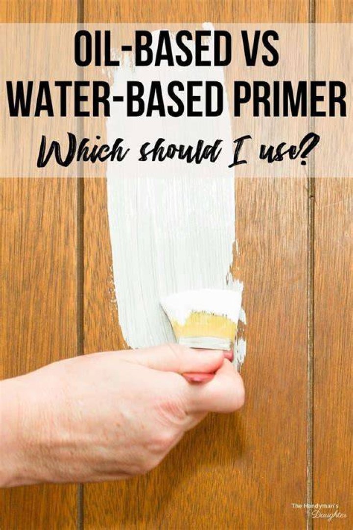 Can you use oil based primer under water based paint?