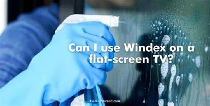Can you use Windex on a flat screen TV?