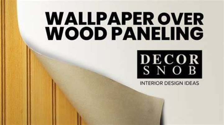 Can you wallpaper over wood paneling?