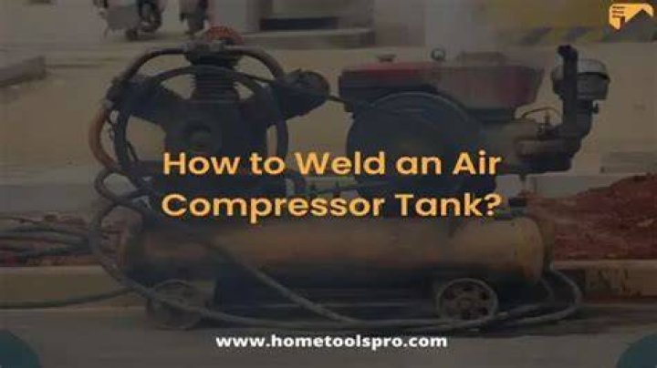 Can you weld a hole in an air compressor tank?