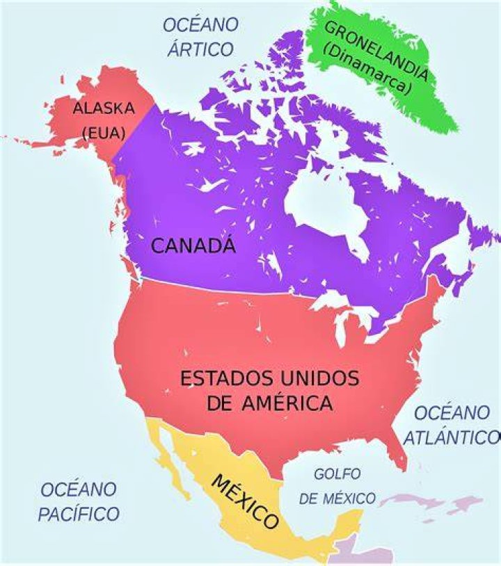 ¿Cuál es el norte de los Estados Unidos?