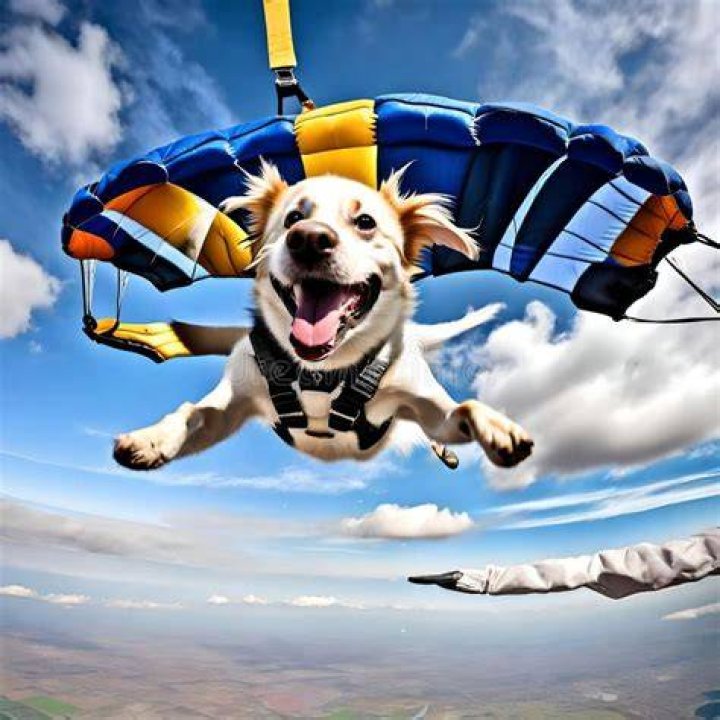 Do dogs parachute?