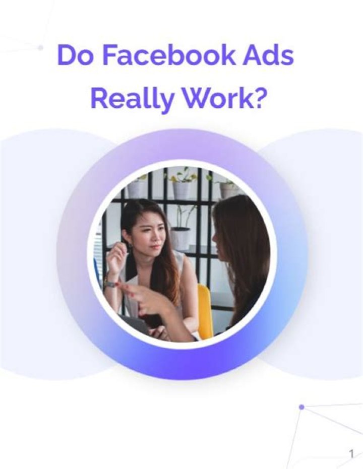 Do Facebook ads really work?
