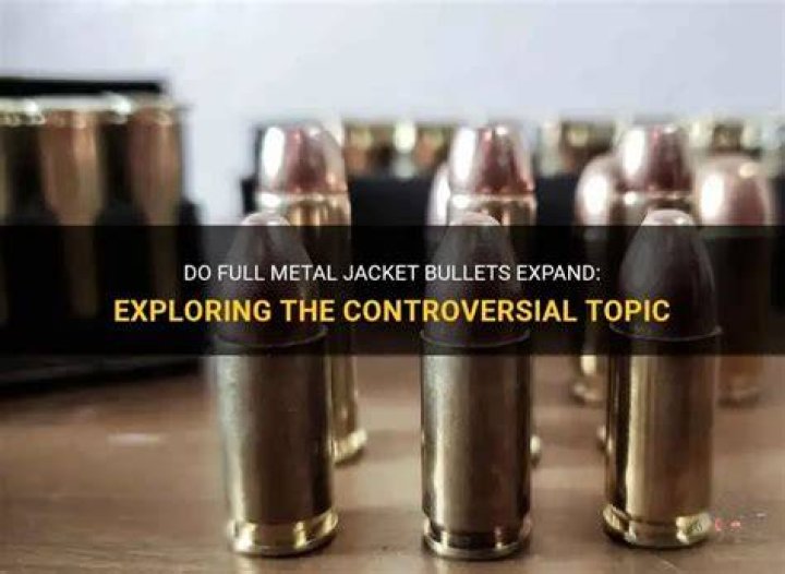 Do FMJ bullets expand?