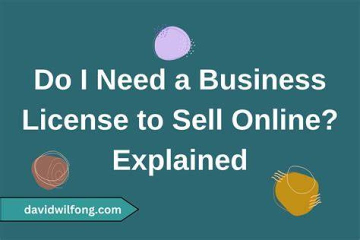 Do I need a retail license to sell online?