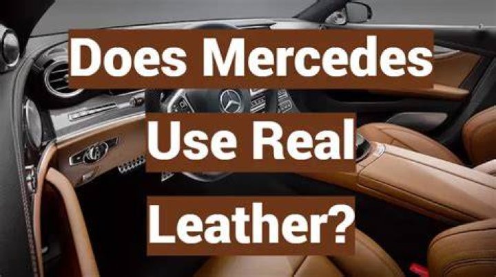 Do Mercedes use real leather?