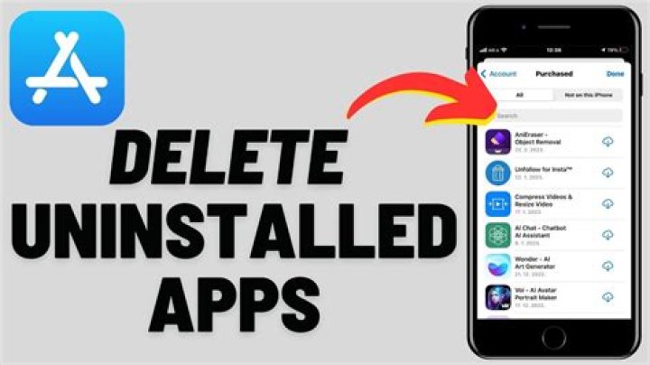 Do uninstalled apps take up space iPhone?